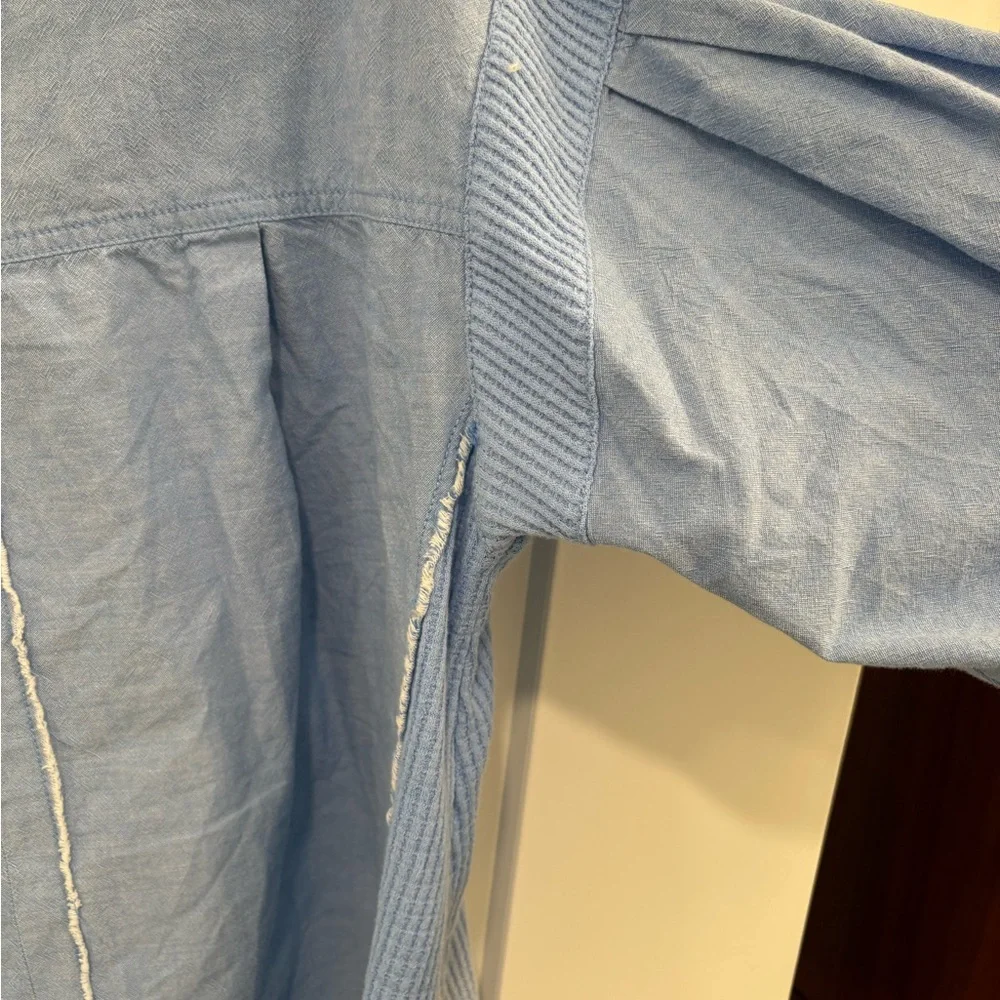 We The Free Cool and Clean Oversized Solid  Waffle Knit Button Down Size Small - Picture 16 of 16